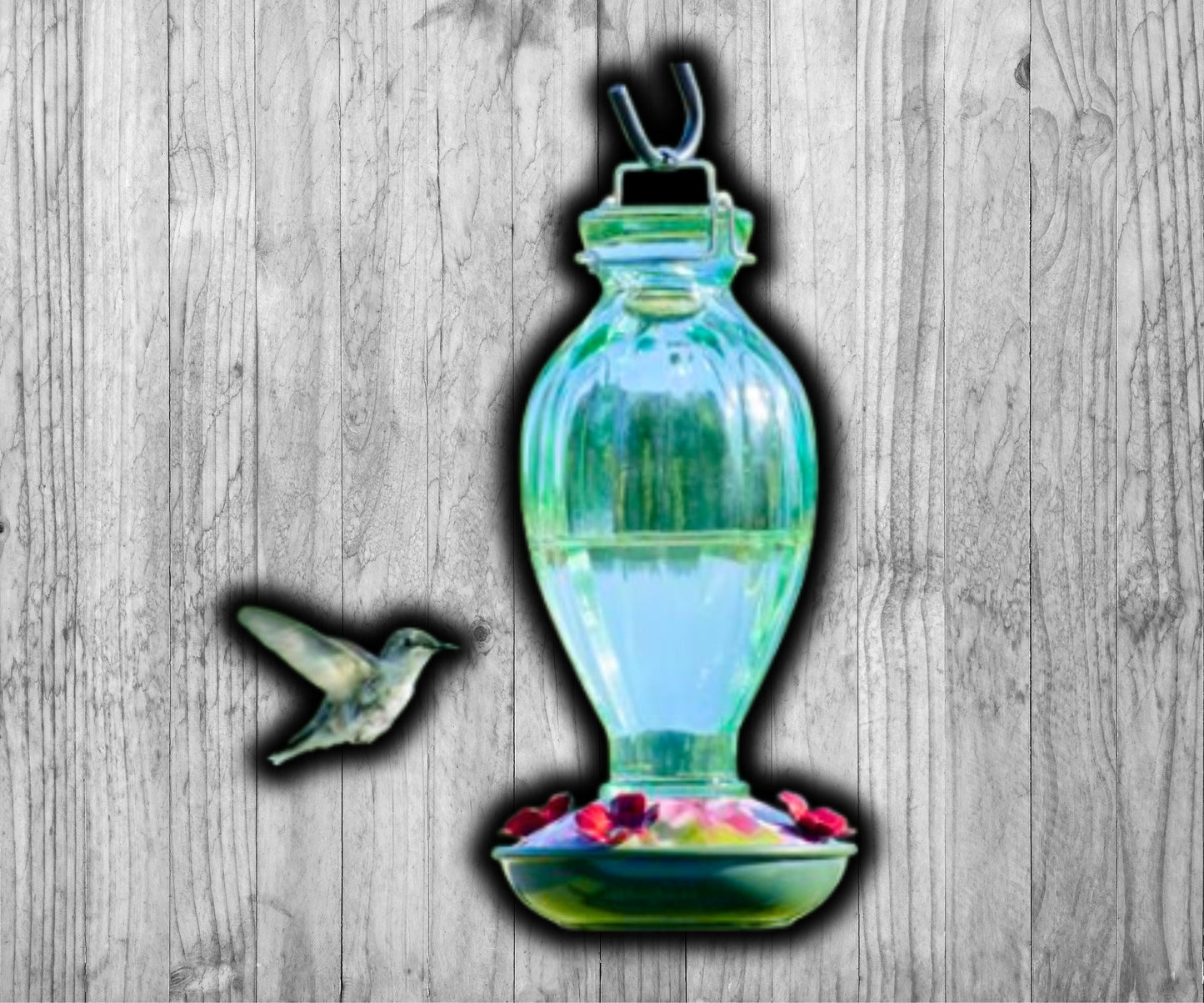 Audubon Fluted Glass Hummingbird Feeder