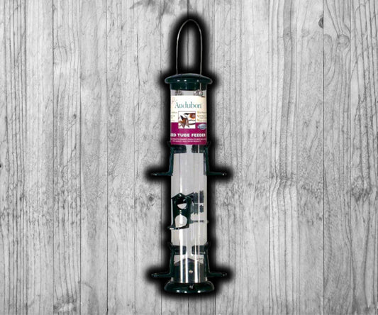 Audubon Plastic 6-Port Tube Feeder