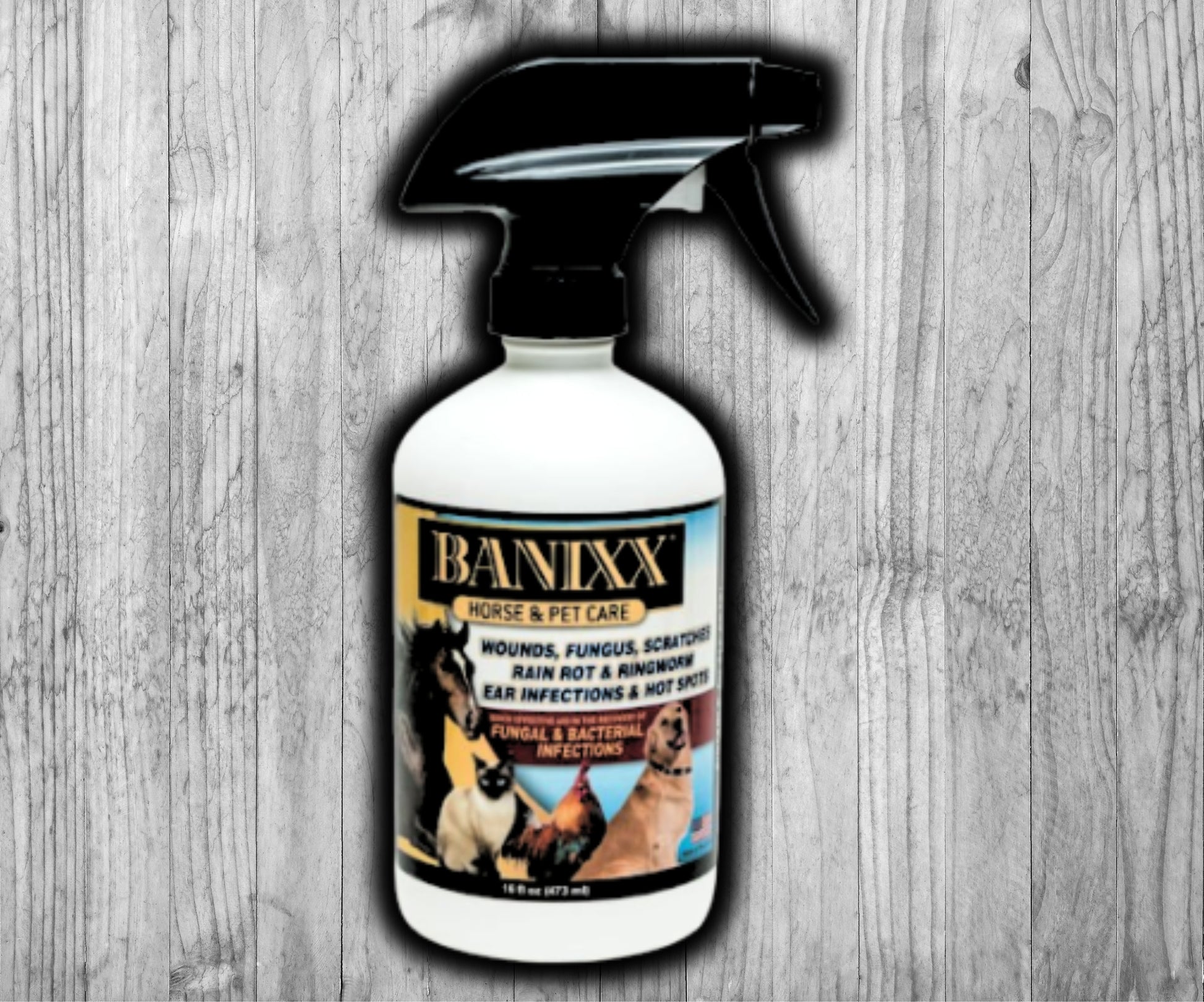 Banixx Pet Care+ Wound Care & Anti-Itch Spray bottle for pets 16 oz