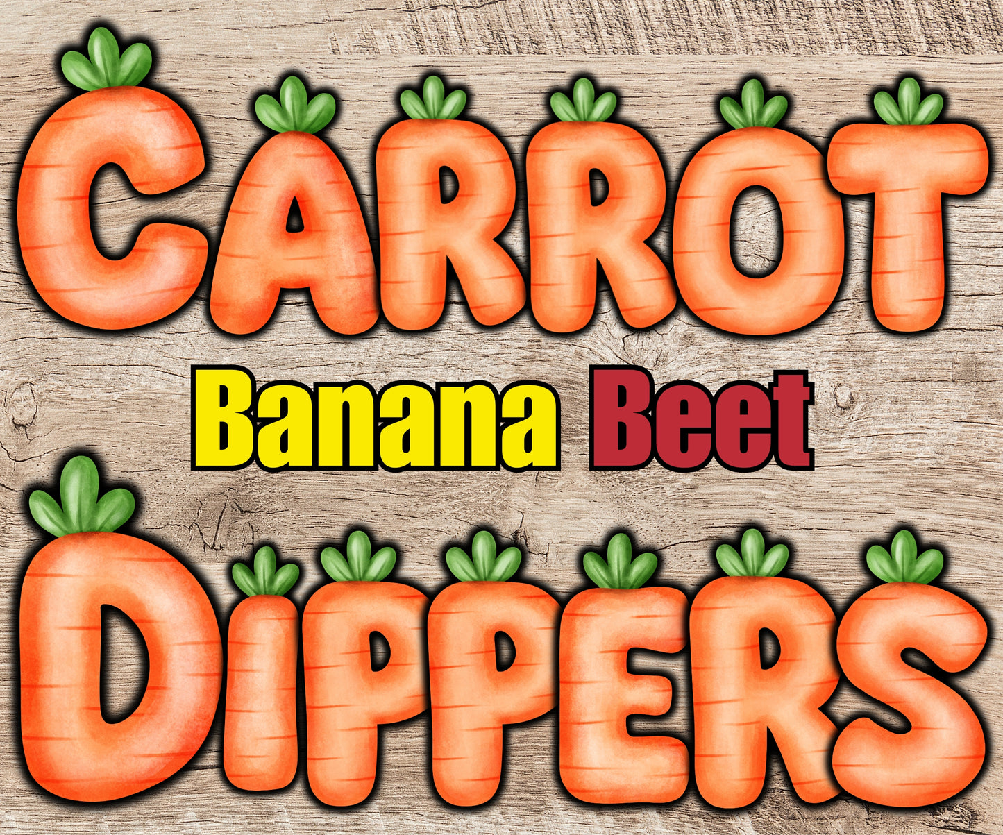 Freeze Dried Carrot Dippers - Choose Your Flavor