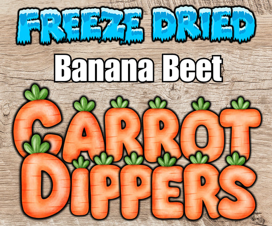 Freeze Dried Carrot Dippers - Choose Your Flavor