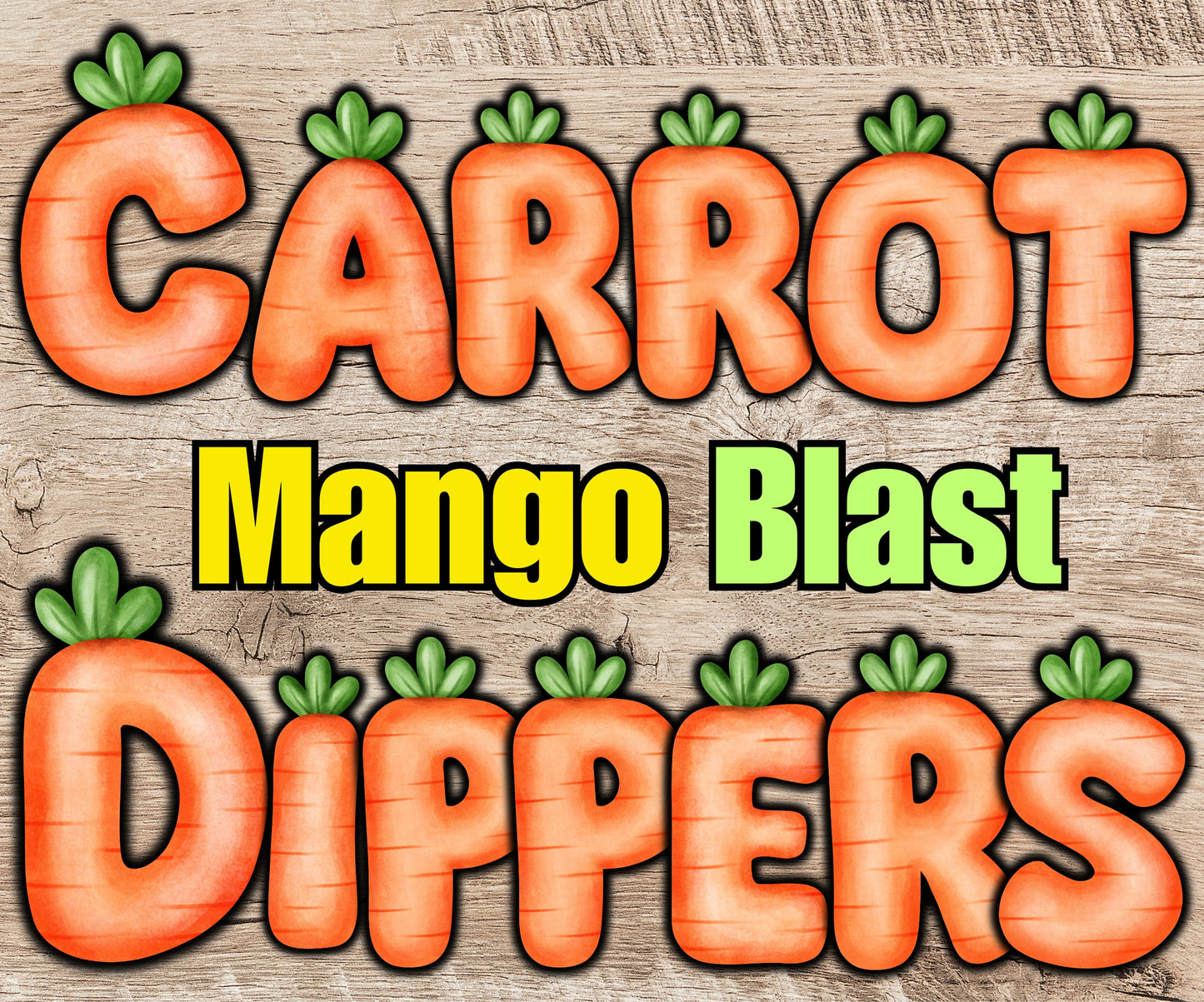 Freeze Dried Carrot Dippers - Choose Your Flavor
