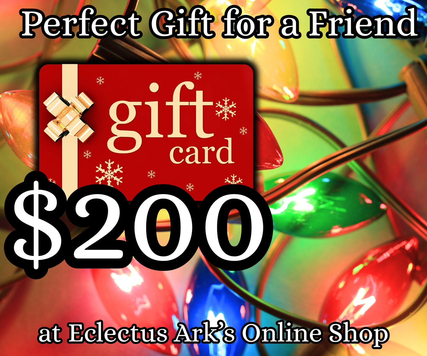 Eclectus Ark digital gift card with parrot-themed design $200