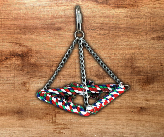 Paradise Tri-Chain Pyramid Rope Bird Swing