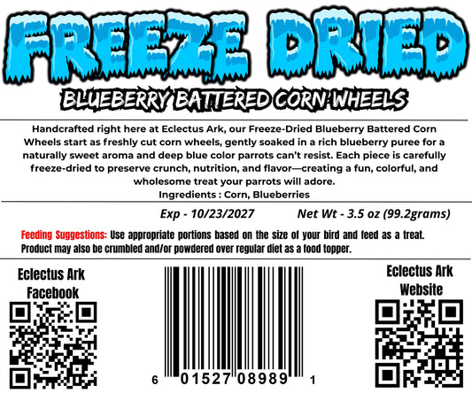 Freeze Dried Blueberry Corn Wheels