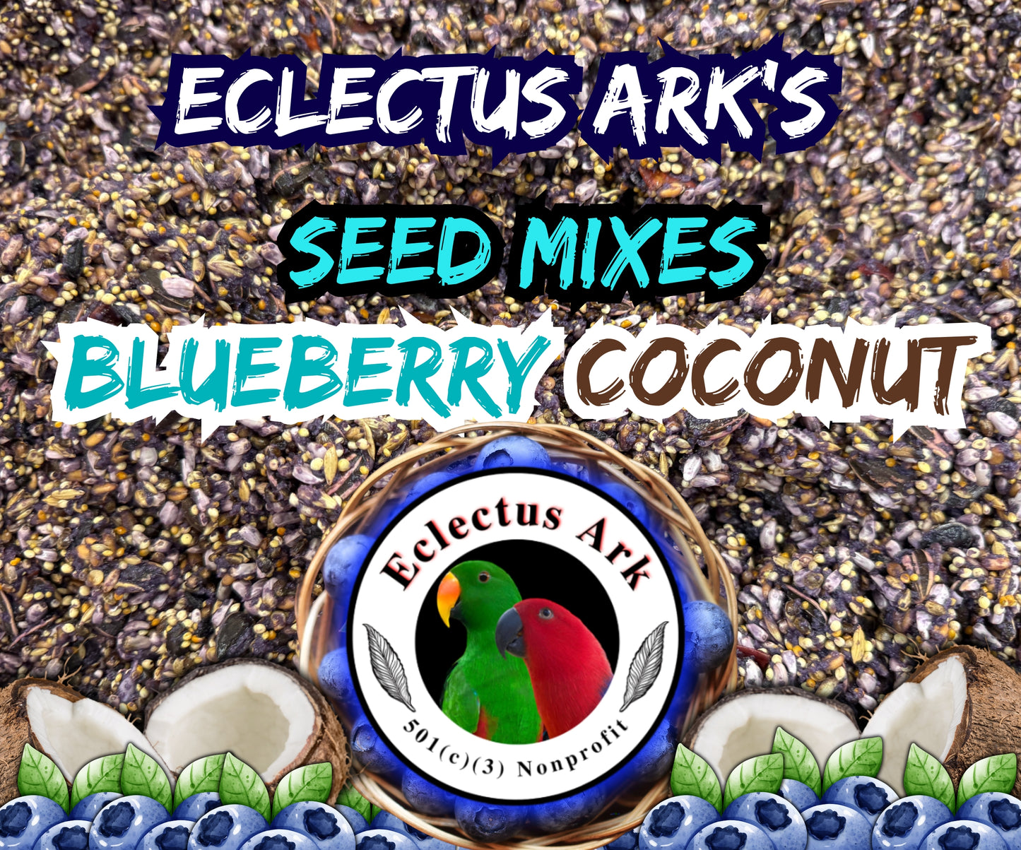 Dehydrated Blueberry & Coconut Battered Seed Mix