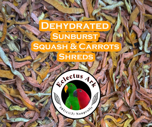 Dehydrated Sunburst Squash & Carrots Shreds