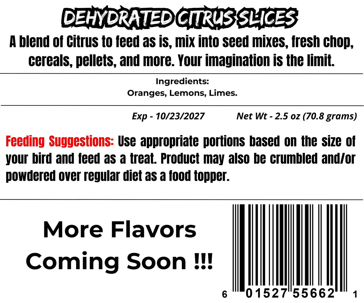 Dehydrated Citrus Medley Slices