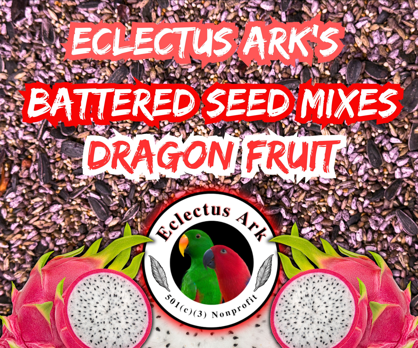Dehydrated Dragon Fruit Battered Seed Mix