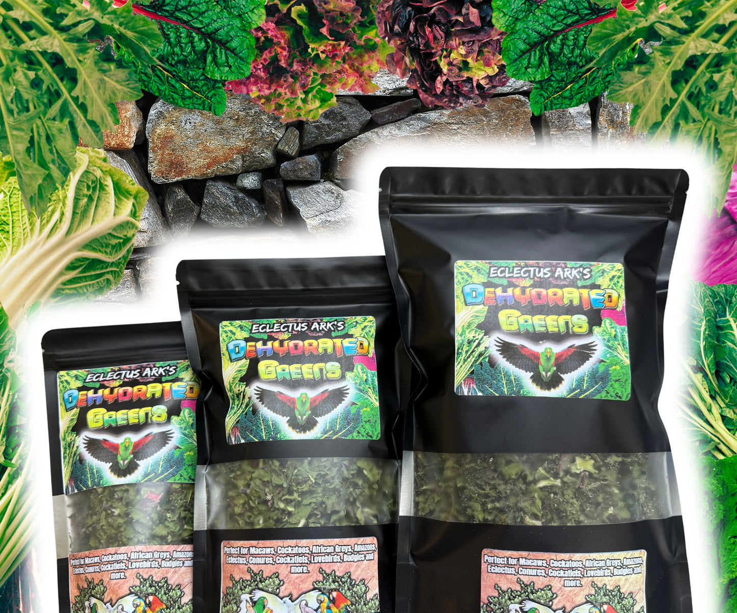 Dehydrated Greens for Parrots