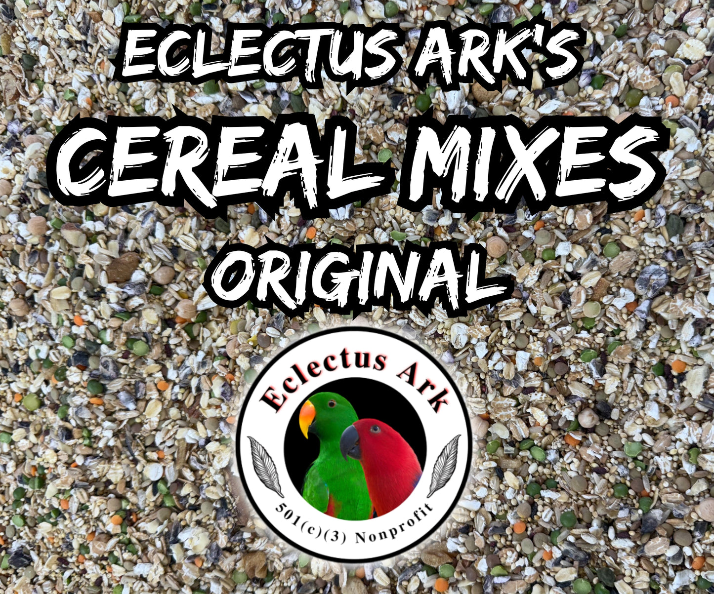 Parrot Cereal Blend Original – all-natural soak and cook parrot mix with grains, legumes, nuts, and seeds