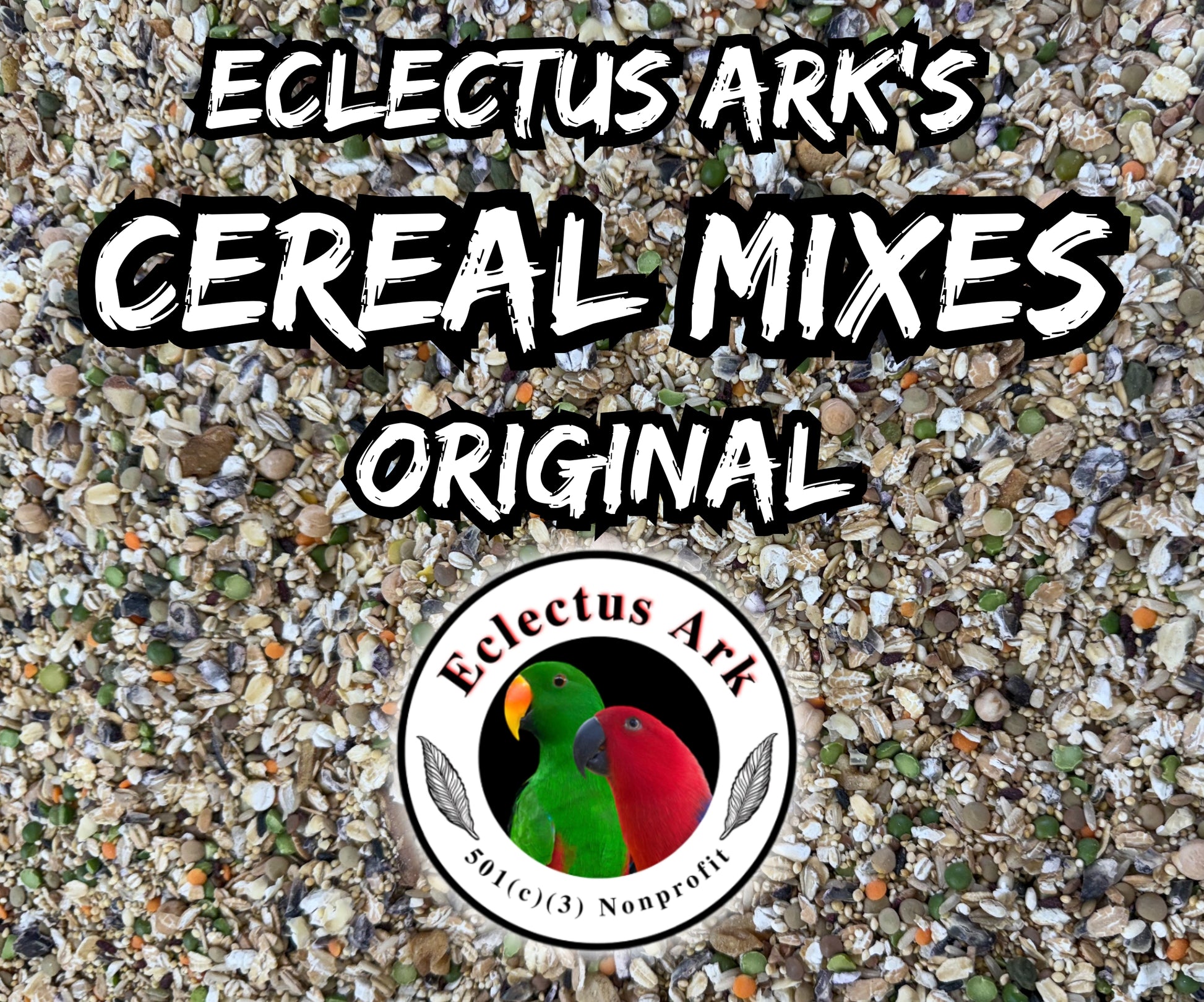 Parrot Cereal Blend Original – all-natural soak and cook parrot mix with grains, legumes, nuts, and seeds