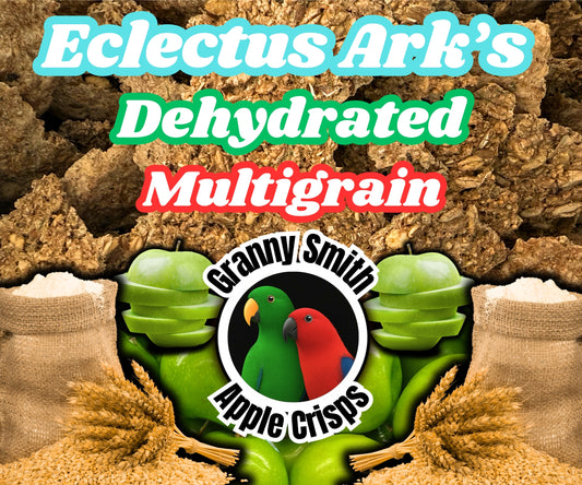 apples, chia seed, wheat, oat groats, triticale berries, rye berries, barley, spelt berries, and flax for parrots.