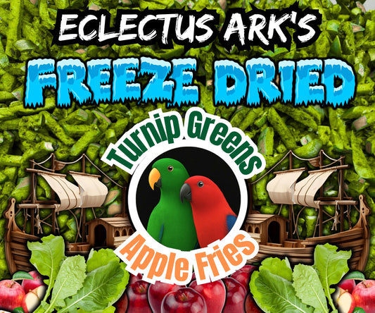 Freeze Dried Turnip Greens Apple Fries