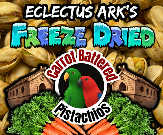 Freeze Dried Pistachios - Carrot Battered Pistachios
