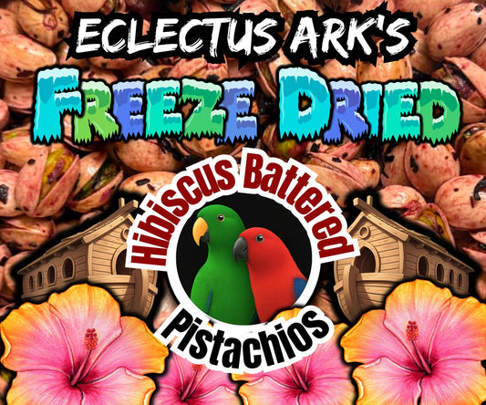 Freeze Dried Pistachios - Hibiscus Flower Battered