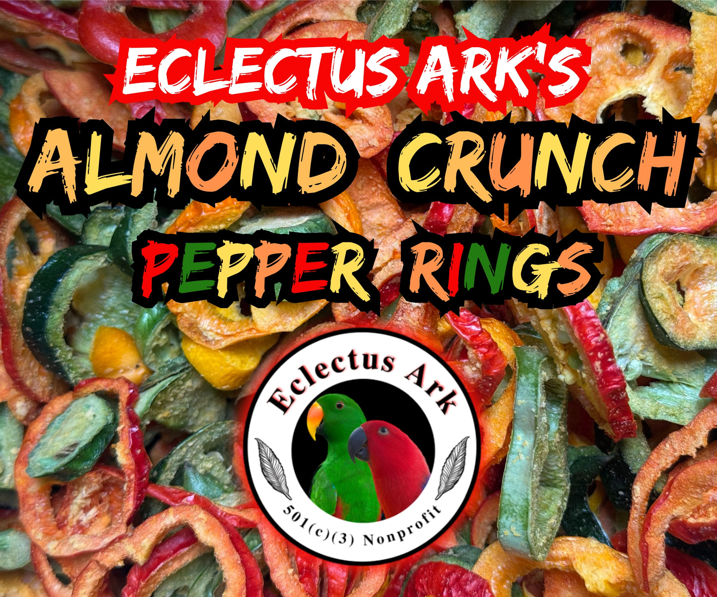 Freeze Dried Almond Crunch  Mini Pepper Slices