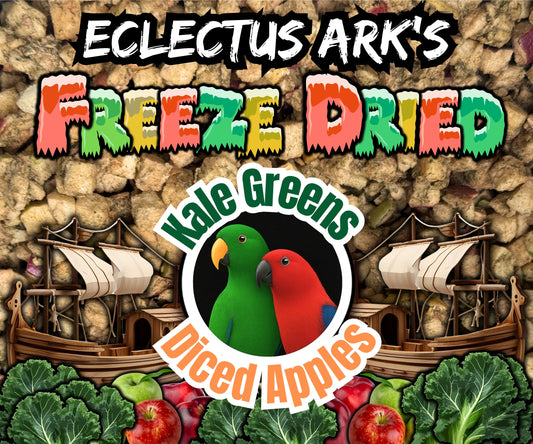 Freeze Dried Diced Apples - Kale Battered