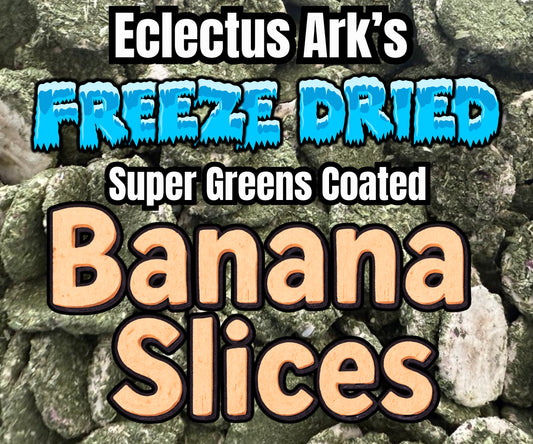 Freeze Dried Super Green Coated Banana Slices