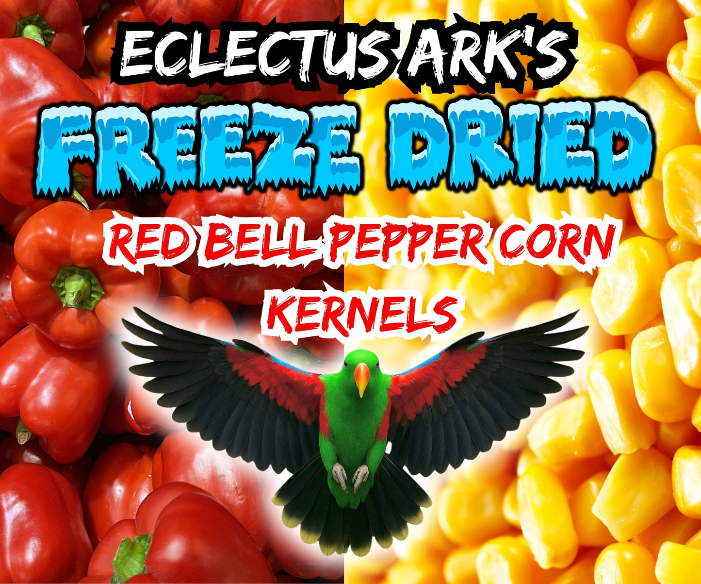 Freeze Dried Red Bell Pepper Battered Sweet Corn