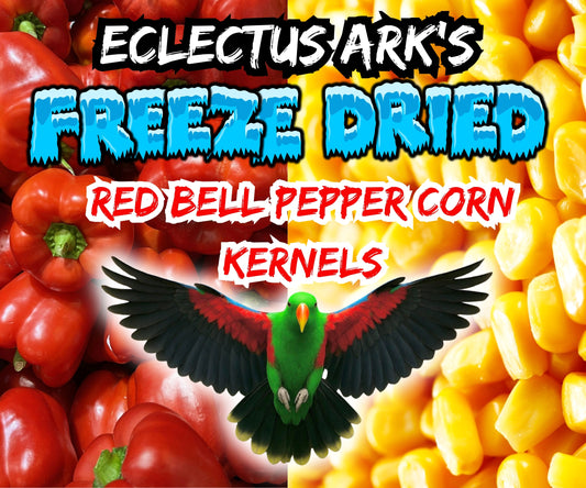 Freeze Dried Red Bell Pepper Battered Sweet Corn