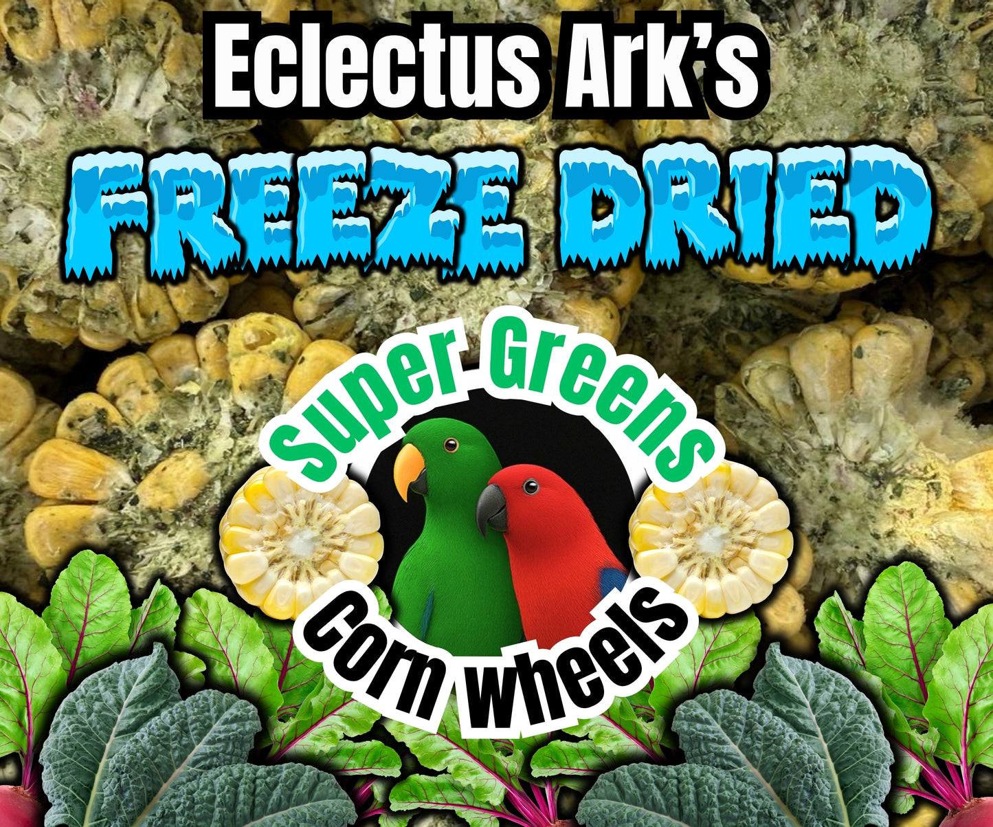 Freeze Dried Super Greens Corn Wheels