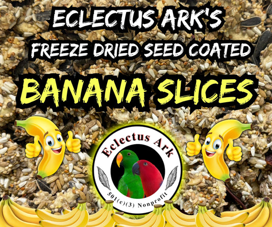 Freeze Dried Seed Coated Banana Slices