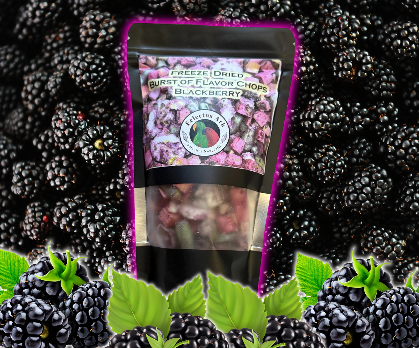 Burst of Flavor Freeze Dried Chop - Blackberry Battered