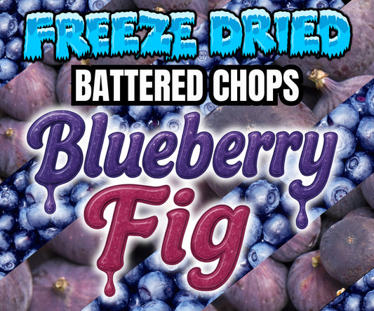 Freeze-Dried Blueberry Fig Burst of Flavor Chop for Parrots – Small Batch Parrot Treat Front Label