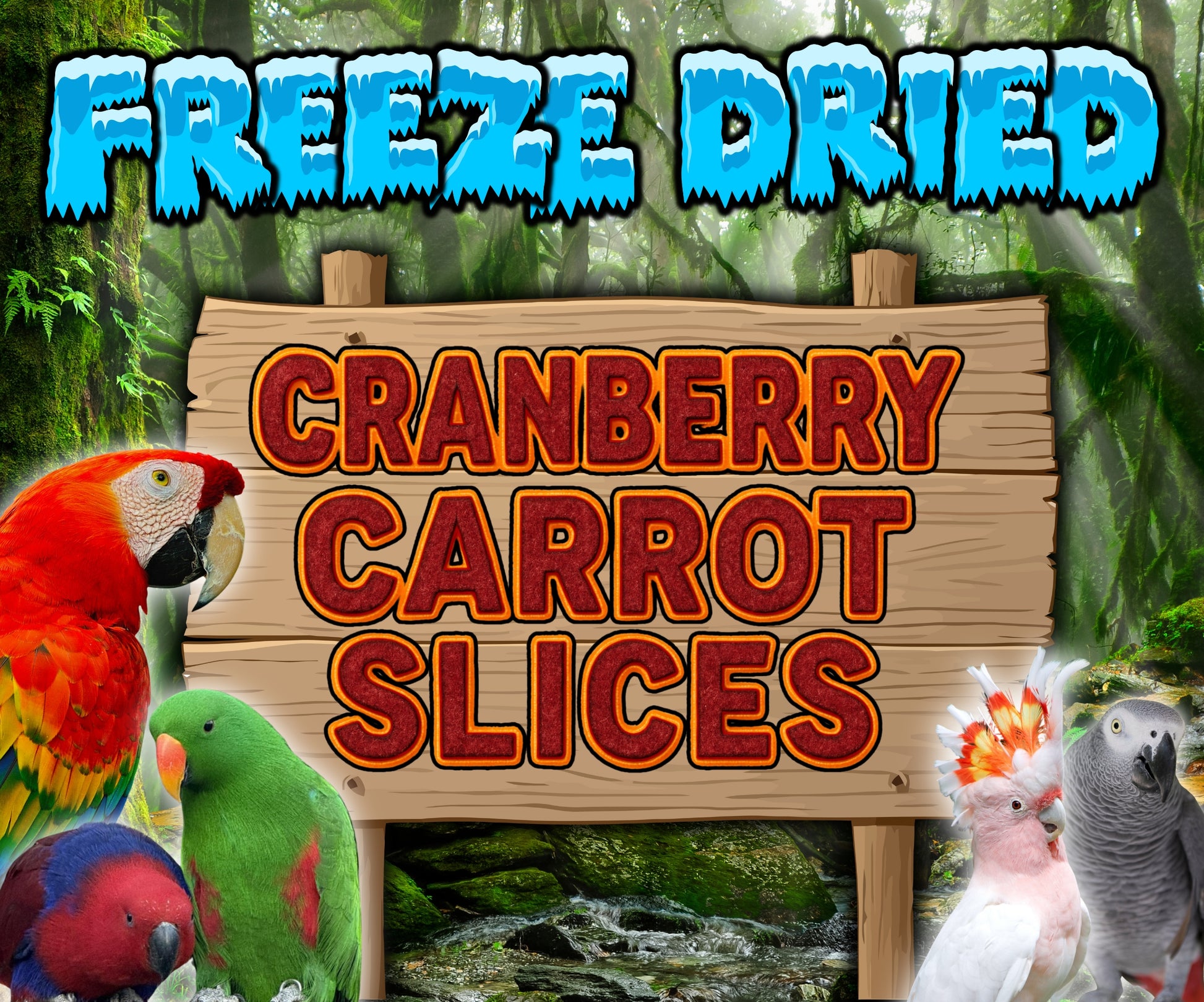 Freeze Dried Battered Cranberry Slices Bird Treat – Pick Your Flavor