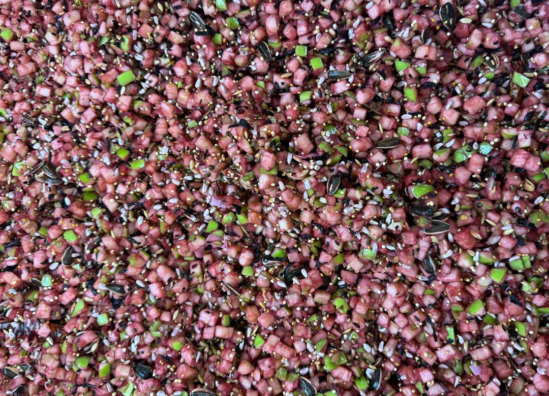 Freeze Dried Hibiscus Apple Seed Mix