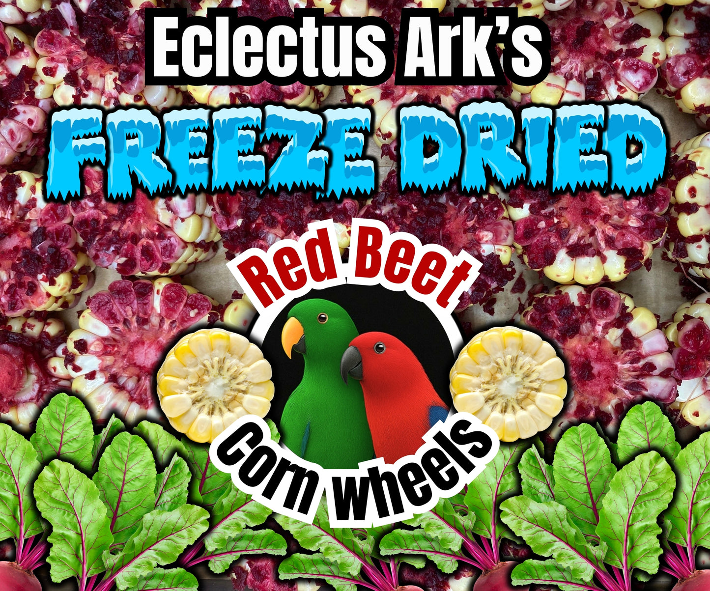 Freeze Dried- Beet Flavored Corn Wheels