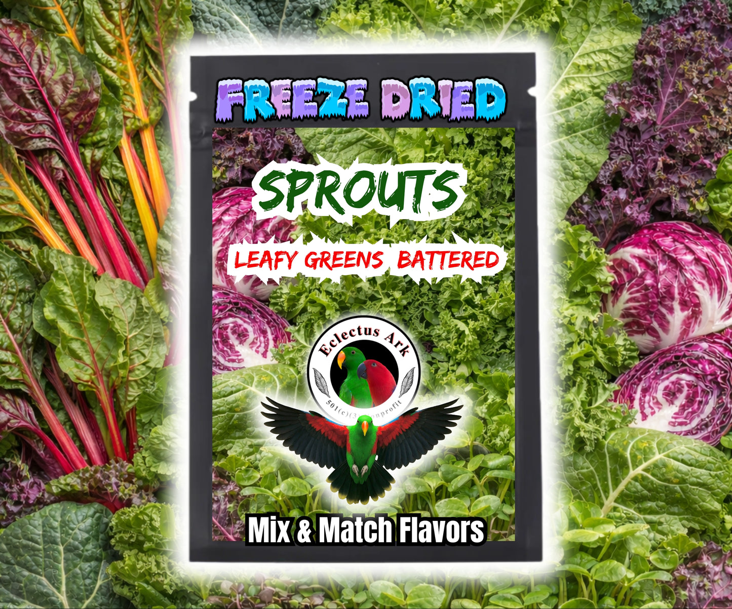 Freeze Dried Sprouts - Leafy Greens Battered