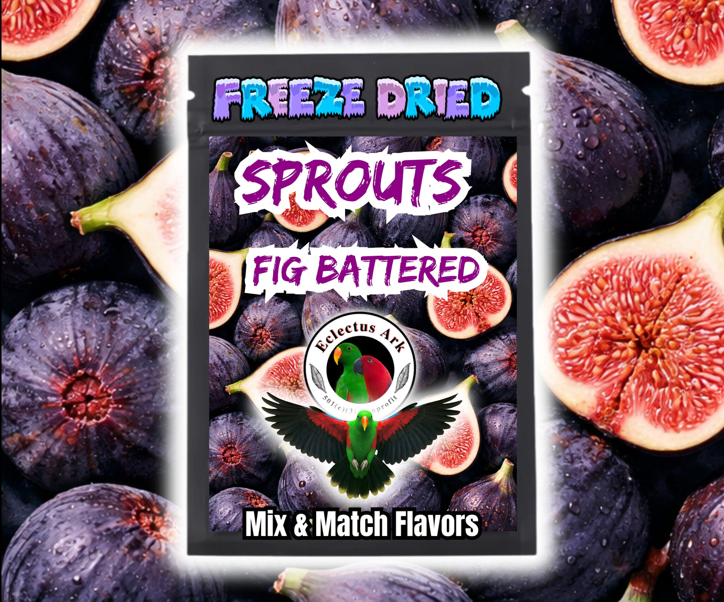 Freeze Dried Sprouts - Black Mission Fig Battered