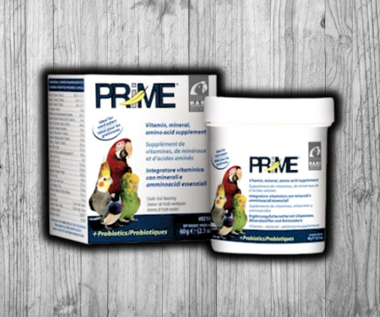 Hagen Prime Bird Vitamin 1.1 oz container – full spectrum bird vitamin and mineral supplement 1.1 oz