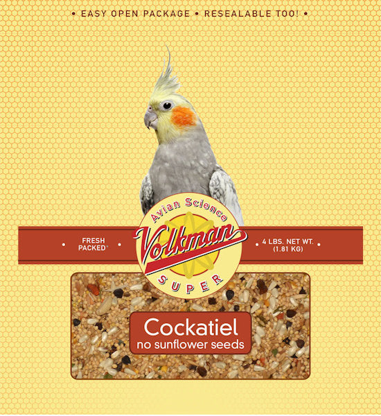 **IMAGE ALT TITLE:**
Volkman_Super_Cockatiel_No_Sunflower_Bird_Food

