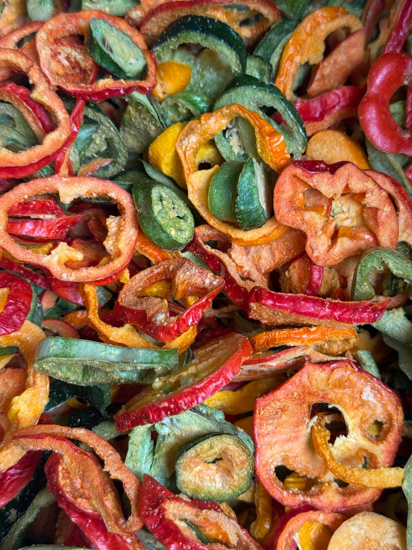 Freeze Dried Almond Crunch  Mini Pepper Slices