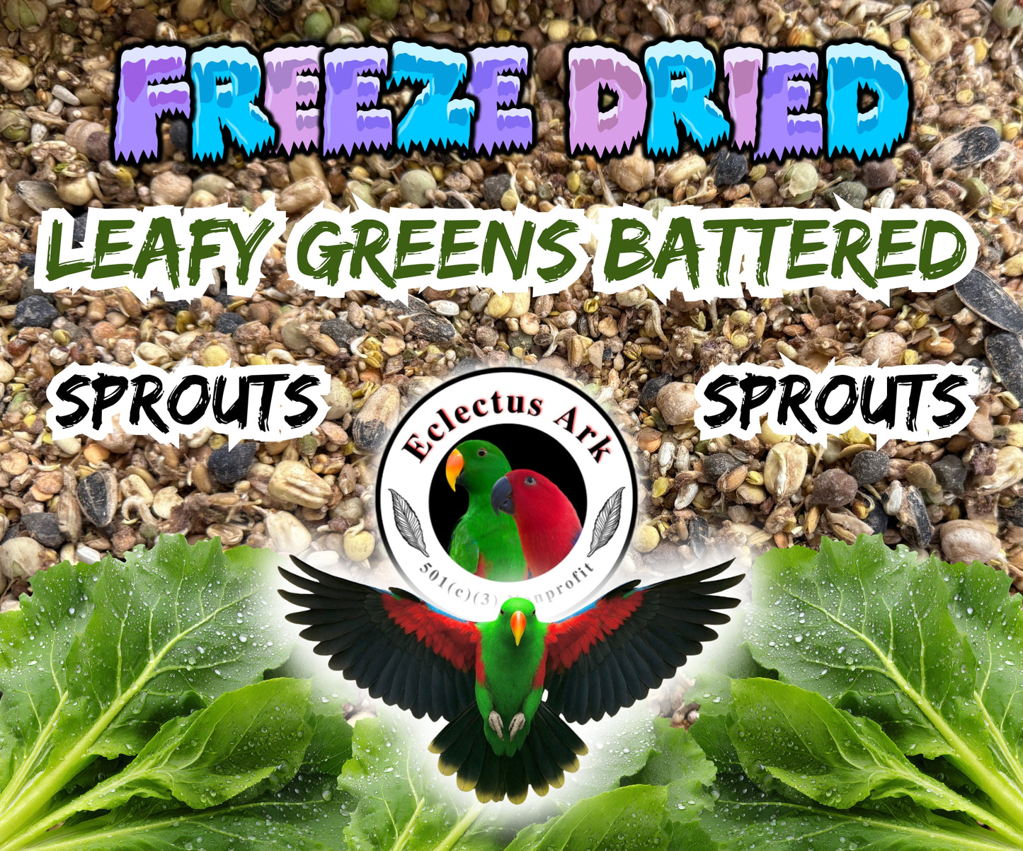 Freeze Dried Sprouts - Leafy Greens Battered