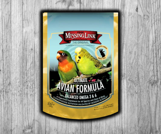 The Missing Link Avian Color & Shine 3.5 oz – Feather growth and color enhancement supplement for birds