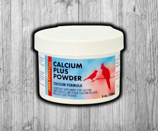 Morning Bird Calcium Plus Powder – fine‑powder calcium, vitamin D3 & magnesium supplement for small, medium and large birds