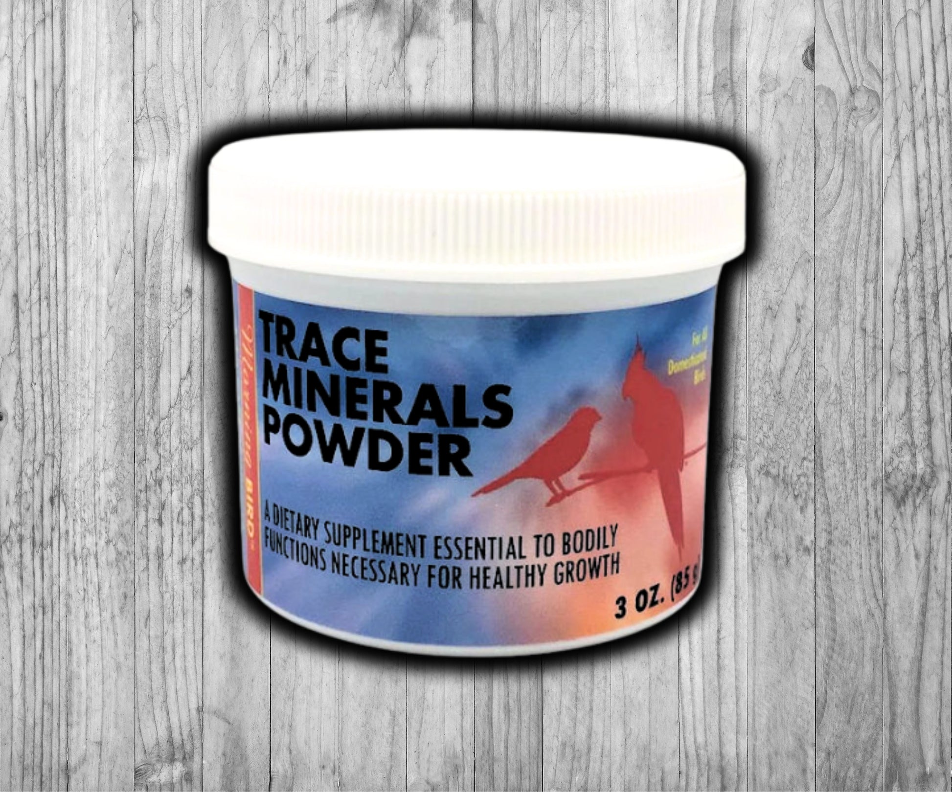 Morning Bird Trace Minerals Powder – natural clay‑based powder with trace minerals for birds of all sizes