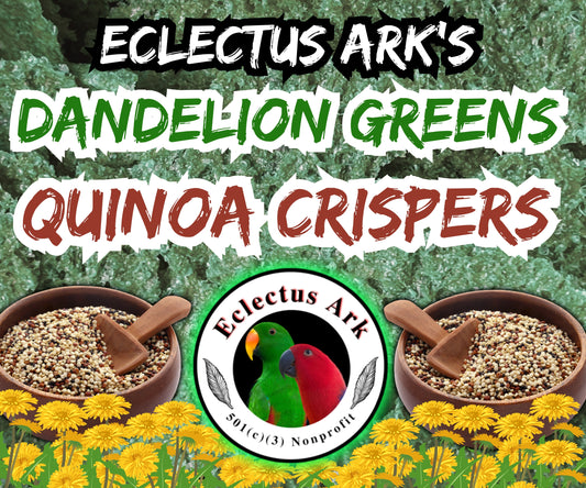 Dehydrated Quinoa Crispers - Dandelion Greens