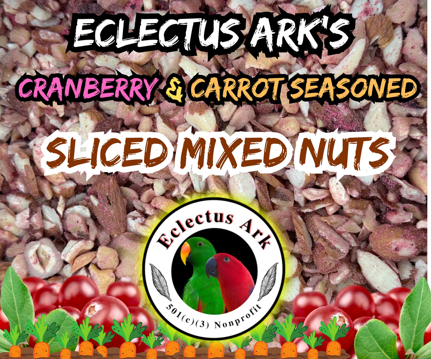 Cranberry & Carrot Seasoned Sliced Mixed Nuts