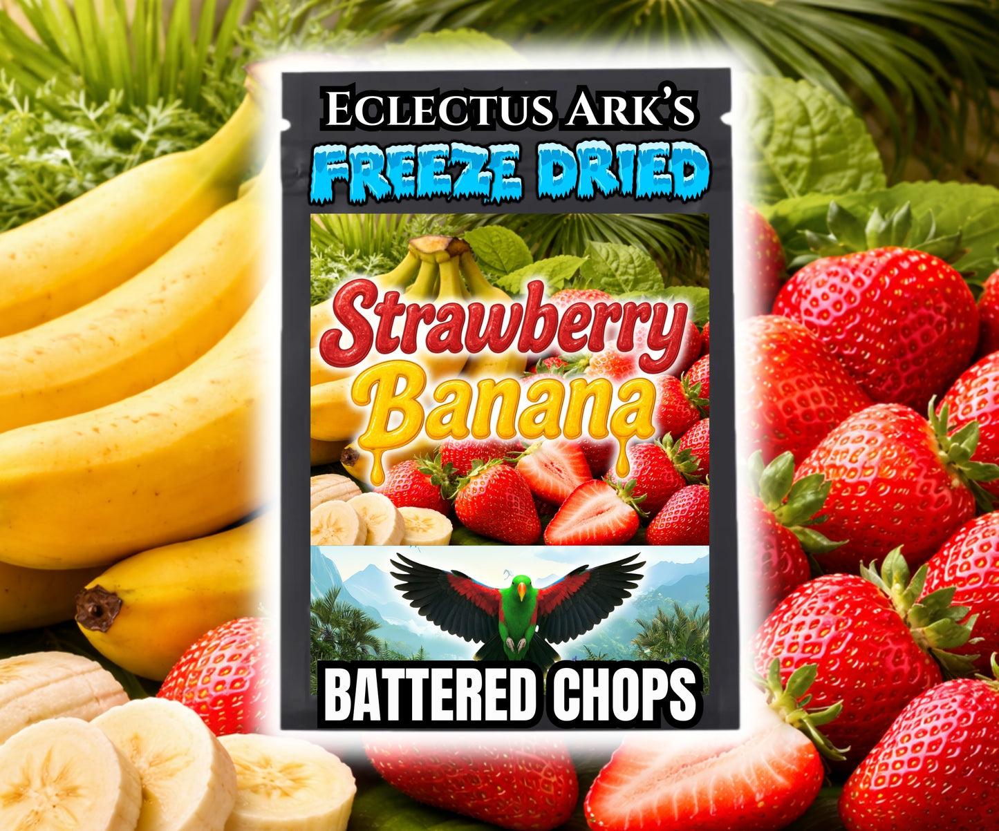 Burst of Flavor Freeze Dried Chop - Strawberry Banana
