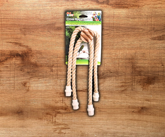 Penn-Plax Natural Cross Rope Perch