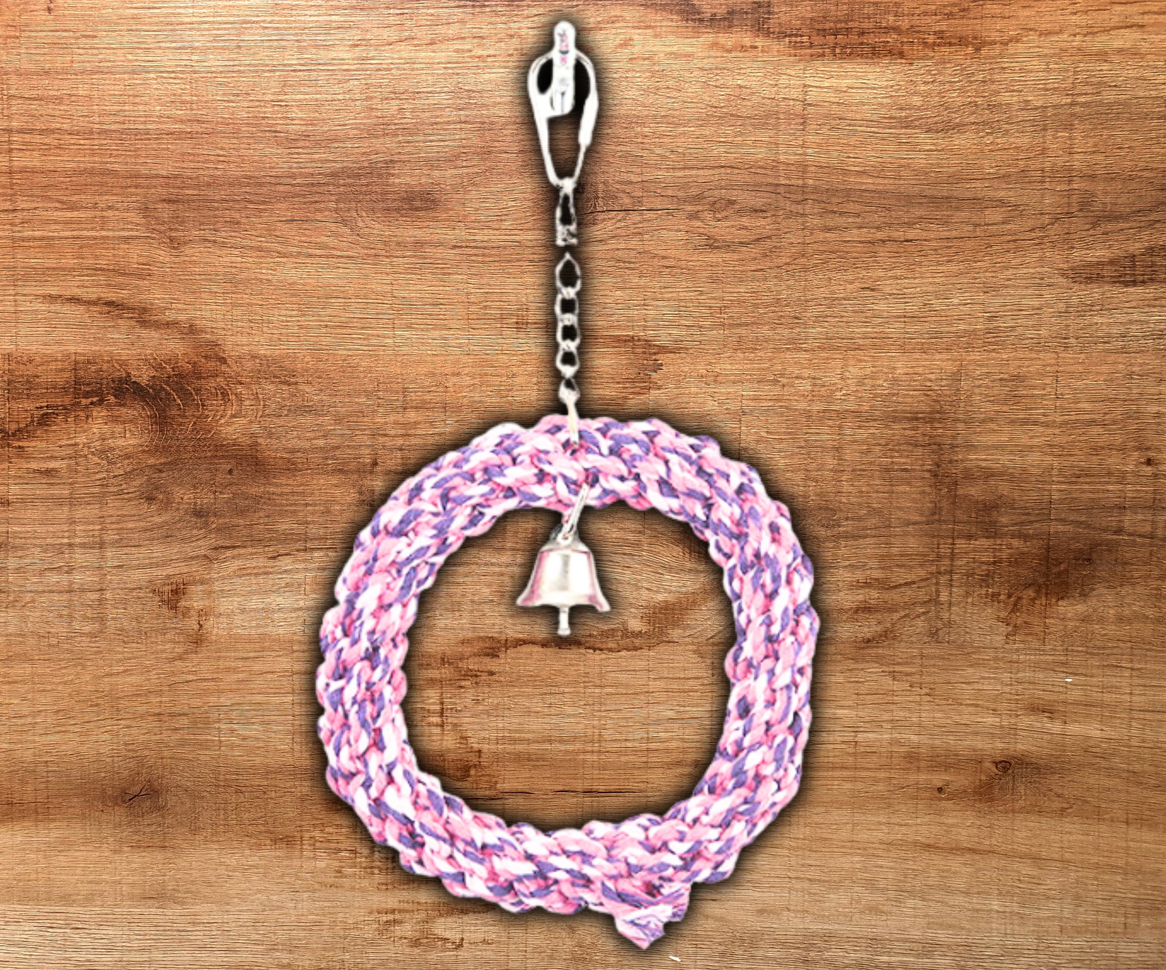 Penn-Plax Braided Rope Swing/Small - Pink | Eclectus Ark – Eclectus Ark