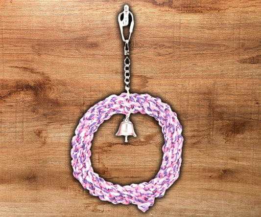 Penn-Plax Braided Rope Swing/Small - Pink
