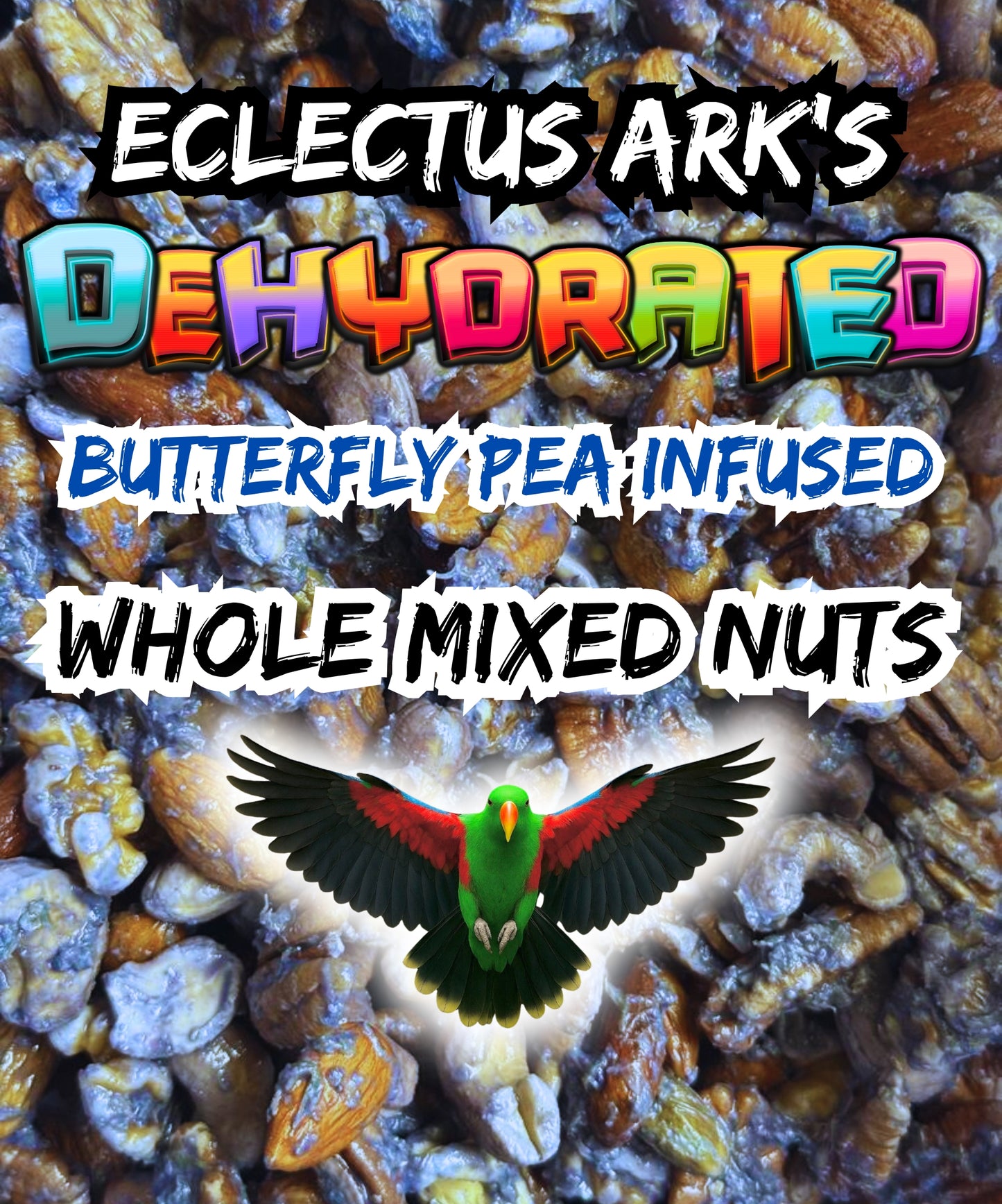 Butterfly Pea Flower Infused Whole Mixed Nuts