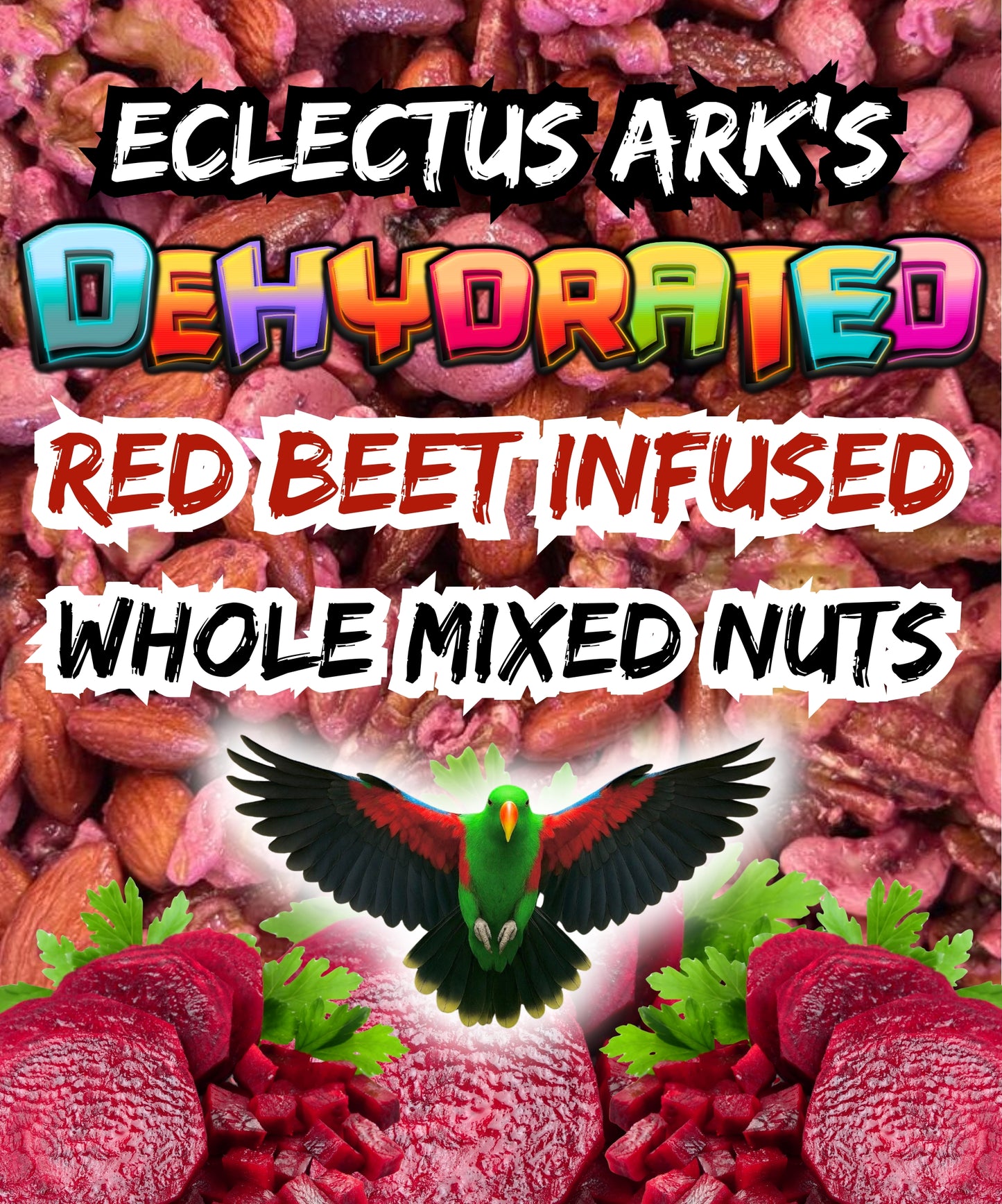 Red Beet Infused Whole Mixed Nuts
