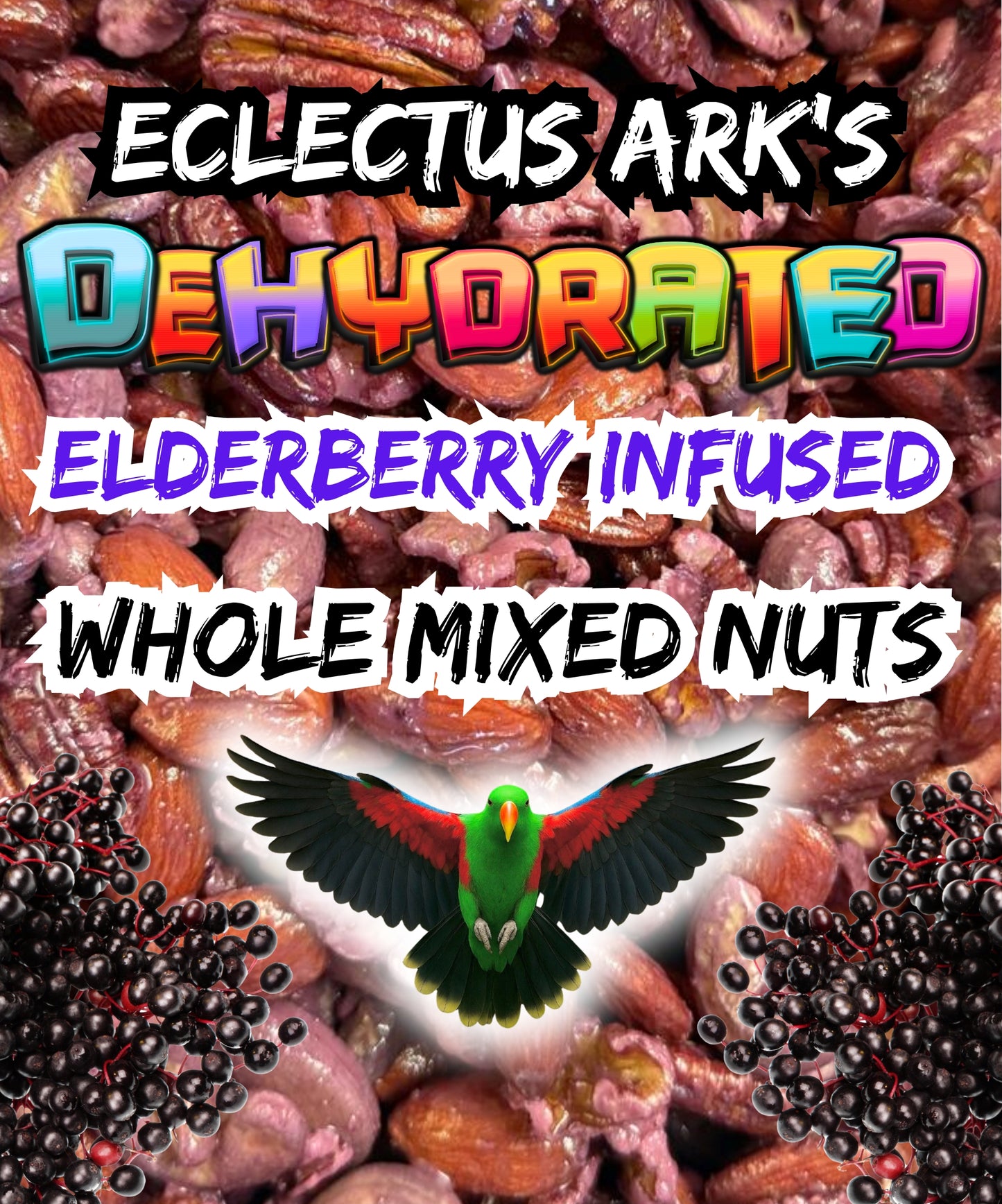 Elderberry Infused Whole Mixed Nuts